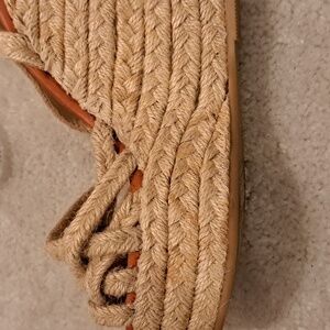 Bamboo Braided Rope Platform Sandal